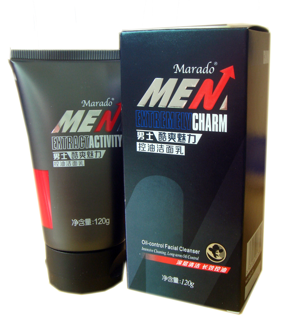 控油潔面乳正面帶管
