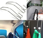 車用多功能掛鉤帶珠子不銹鋼掛鉤 可調節汽車椅背掛鉤 XL-007